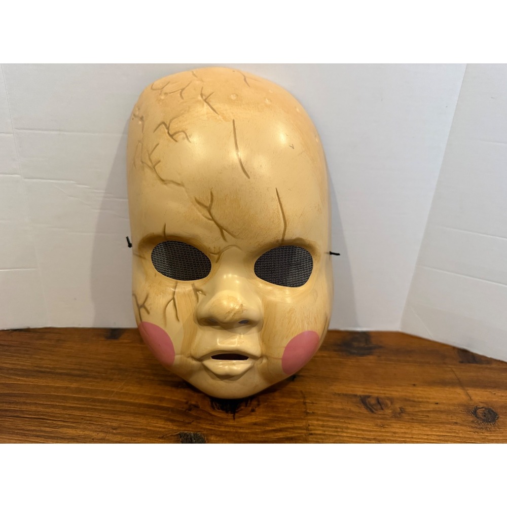 Disguise Creepy Baby Doll Mask 2009 Vintage Horror Halloween Costume Accessory